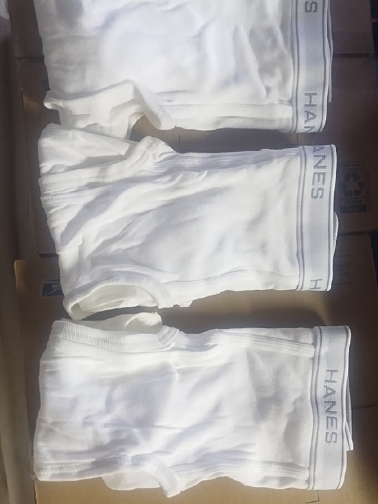 Hanes Other - #611 Hanes White Ribbed Size Large Mens Briefs - 3 Pack